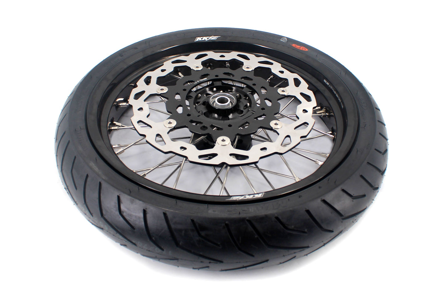 KKE CUSH DRIVE 3.5-4.25*17" Supermoto Wheels Kit For SUZUKI DRZ400 DRZ400E DRZ400S CST Tires - Howling Moto