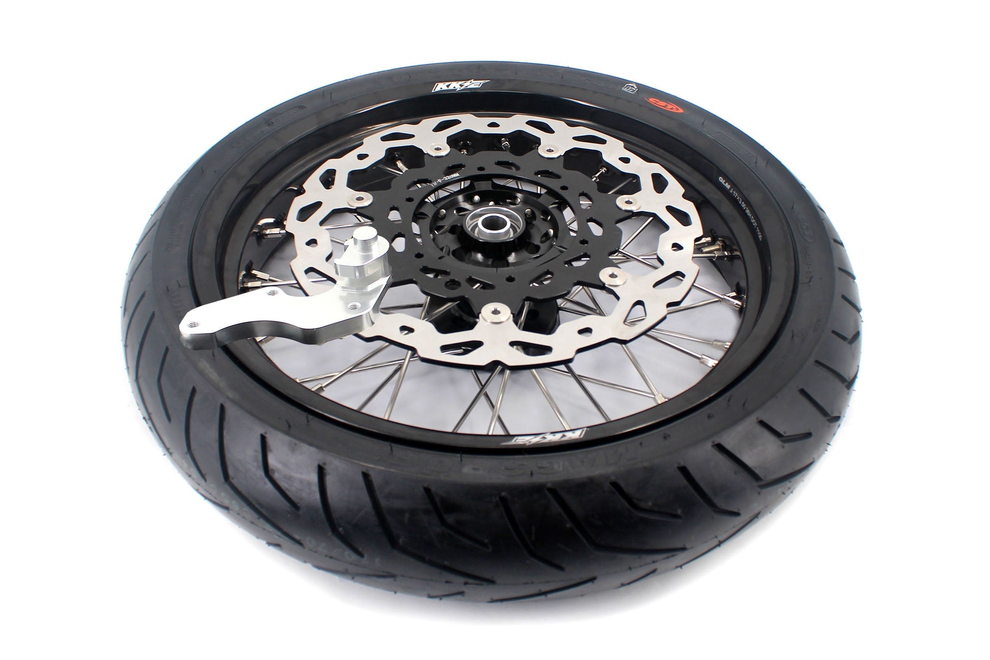 KKE CUSH DRIVE 3.5/4.25*17in. Supmermoto Wheels Kit For SUZUKI DRZ400SM 2005-2024 CST Tires - Howling Moto
