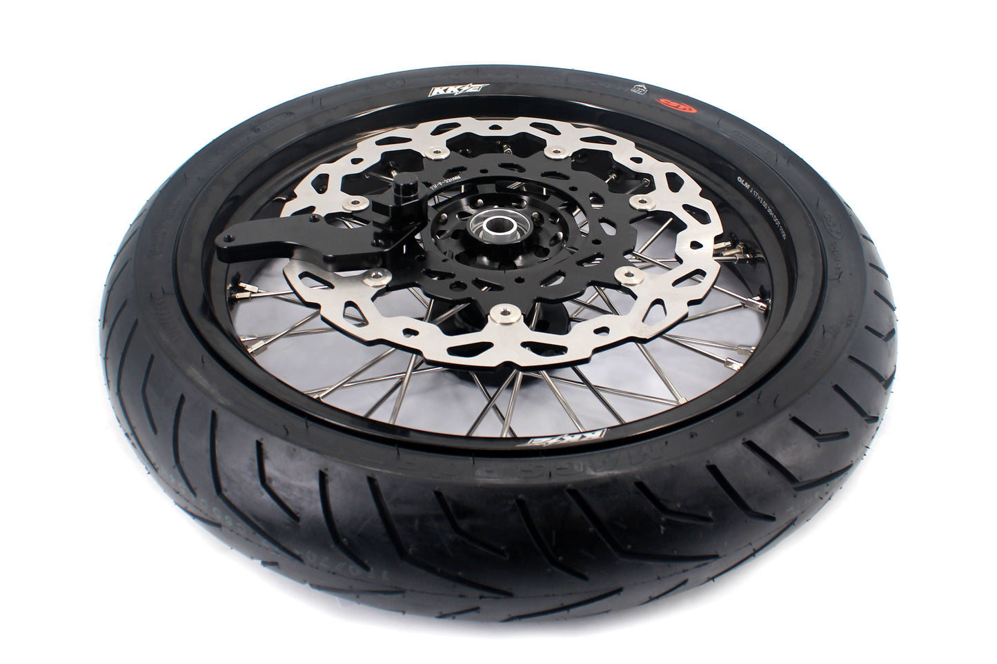 KKE CUSH DRIVE 3.5/4.25*17in. Supmermoto Wheels Kit For SUZUKI DRZ400SM 2005-2024 CST Tires - Howling Moto
