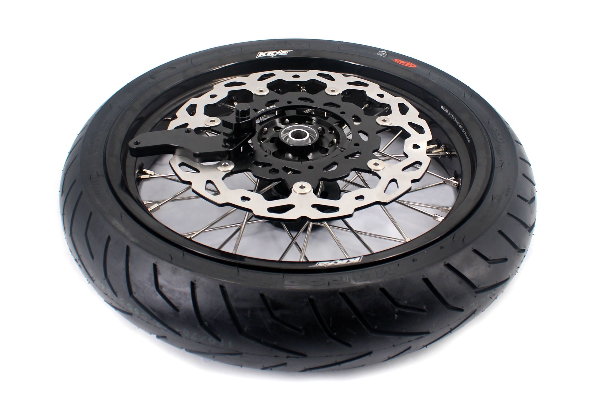 KKE CUSH DRIVE 3.5/4.25*17in. Supmermoto Wheels Kit For SUZUKI DRZ400SM 2005-2024 CST Tires - Howling Moto