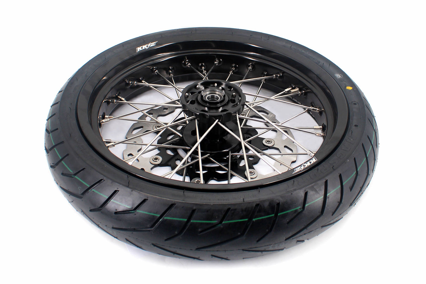 KKE CUSH DRIVE 3.5/4.25*17in. Supmermoto Wheels Kit For SUZUKI DRZ400SM 2005-2024 CST Tires - Howling Moto