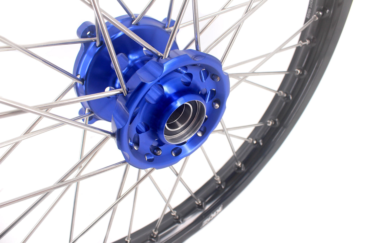KKE 1.6*21 & 2.15*19 Wheels Rims Fit Kawasaki KX450 2019-2023 KX450X 2021-2023 Blue Hubs - Howling Moto