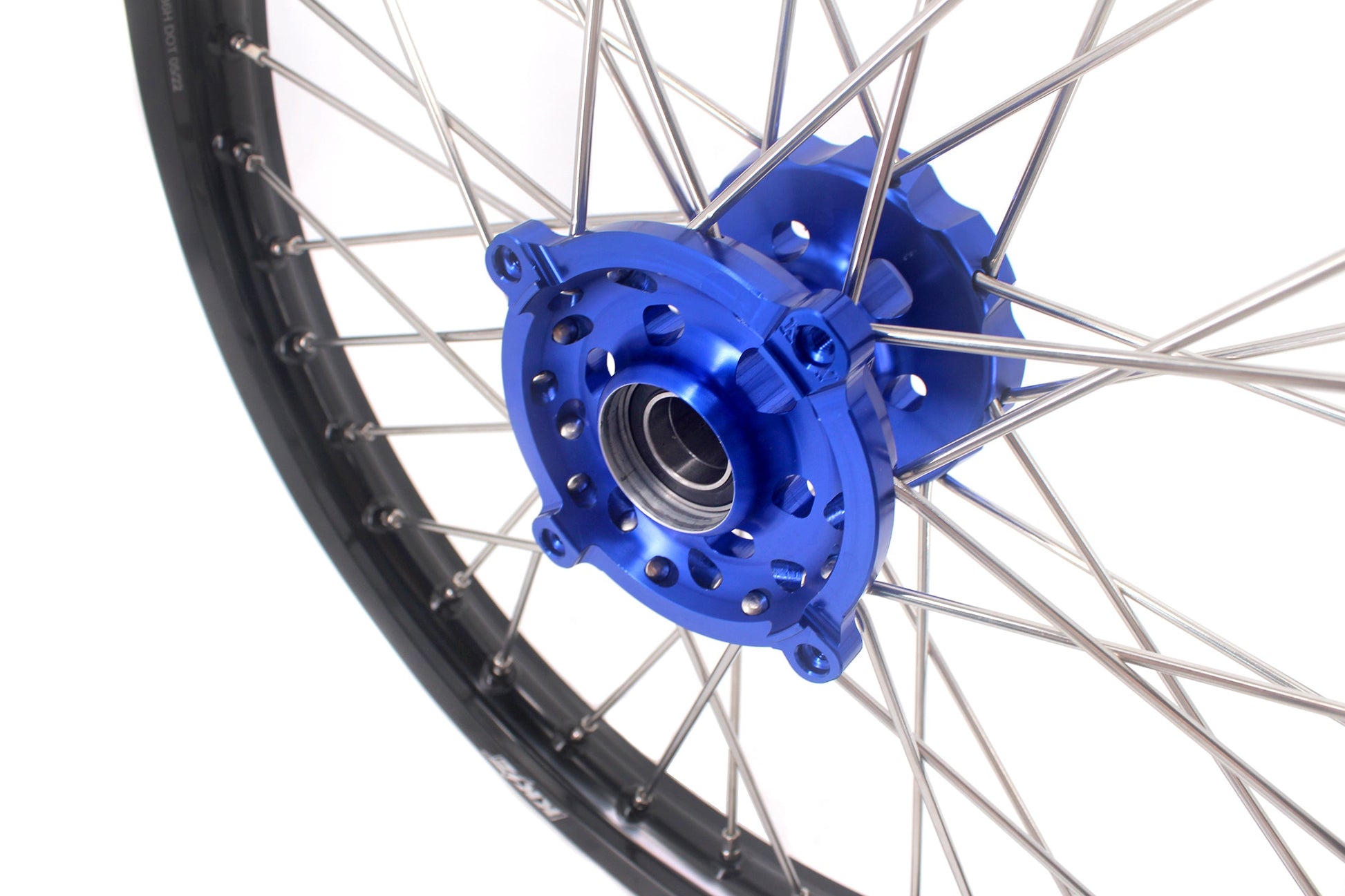 KKE 1.6*21 & 2.15*19 Wheels Rims Fit Kawasaki KX450 2019-2023 KX450X 2021-2023 Blue Hubs - Howling Moto