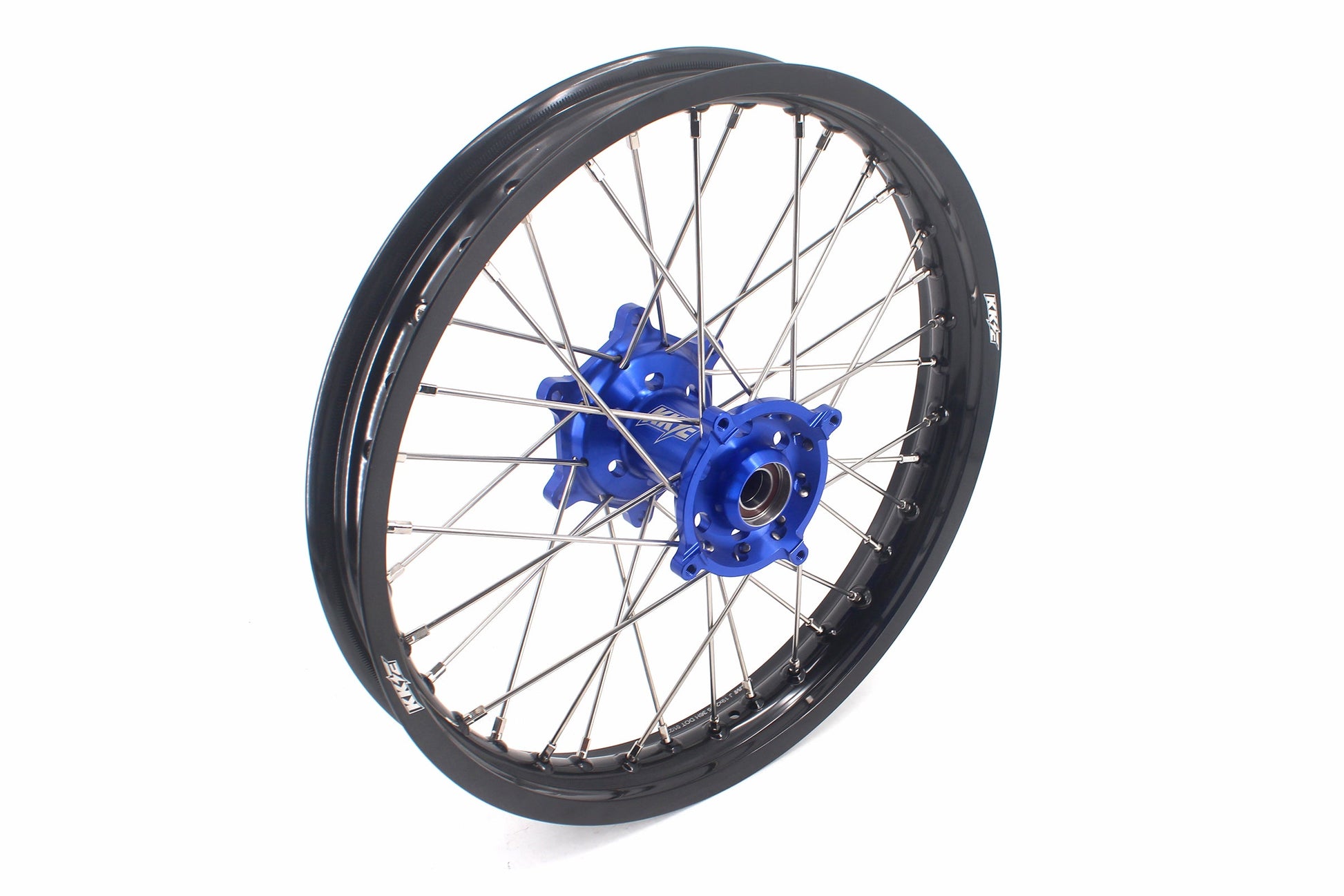 KKE 1.6*21 & 2.15*19 Wheels Rims Fit Kawasaki KX450 2019-2023 KX450X 2021-2023 Blue Hubs - Howling Moto