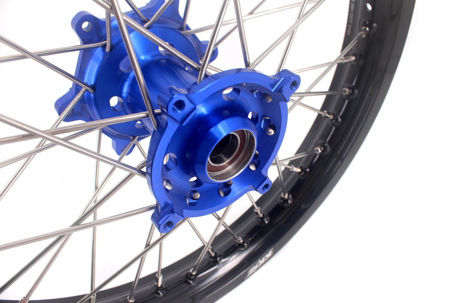KKE 1.6*21 & 2.15*19 Wheels Rims Fit Kawasaki KX450 2019-2023 KX450X 2021-2023 Blue Hubs - Howling Moto