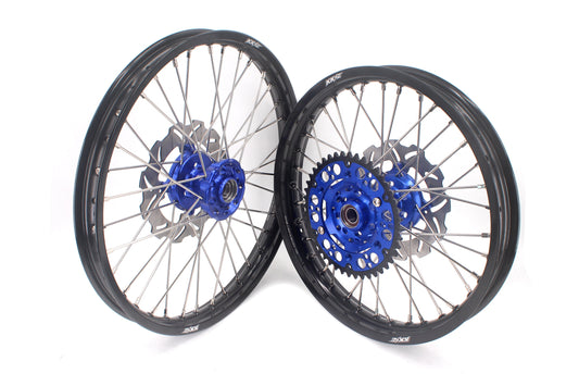KKE 21 & 18 Motorcycle Dirt Wheels For KAWASAKI KX125 KX250 1993-2002 Blue Hub Disc - Howling Moto