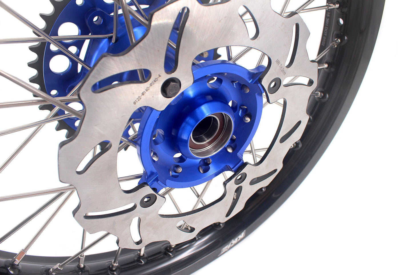 KKE 21 & 18 Off Road Spoked Wheels For KAWASAKI KX125 KX250 2003 2004 2005 Disc - Howling Moto