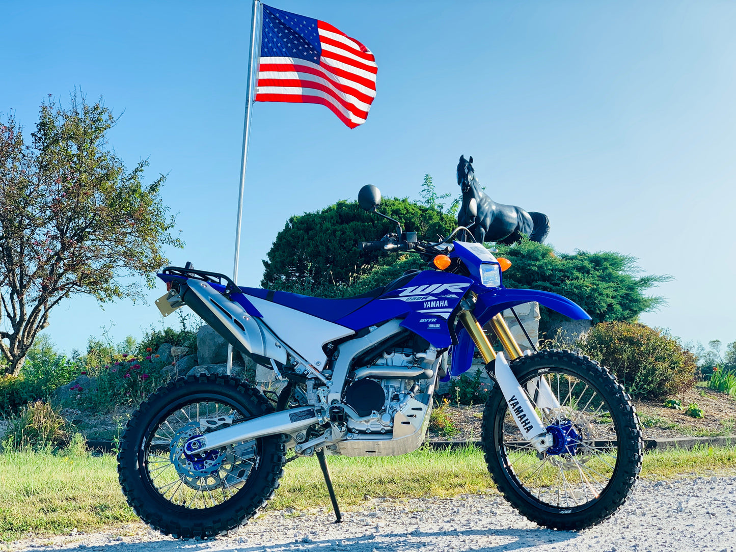 KKE 21 & 18 Enduro Wheels Rims Set for Yamaha WR250R 2008-2020 Blue&Black - Howling Moto