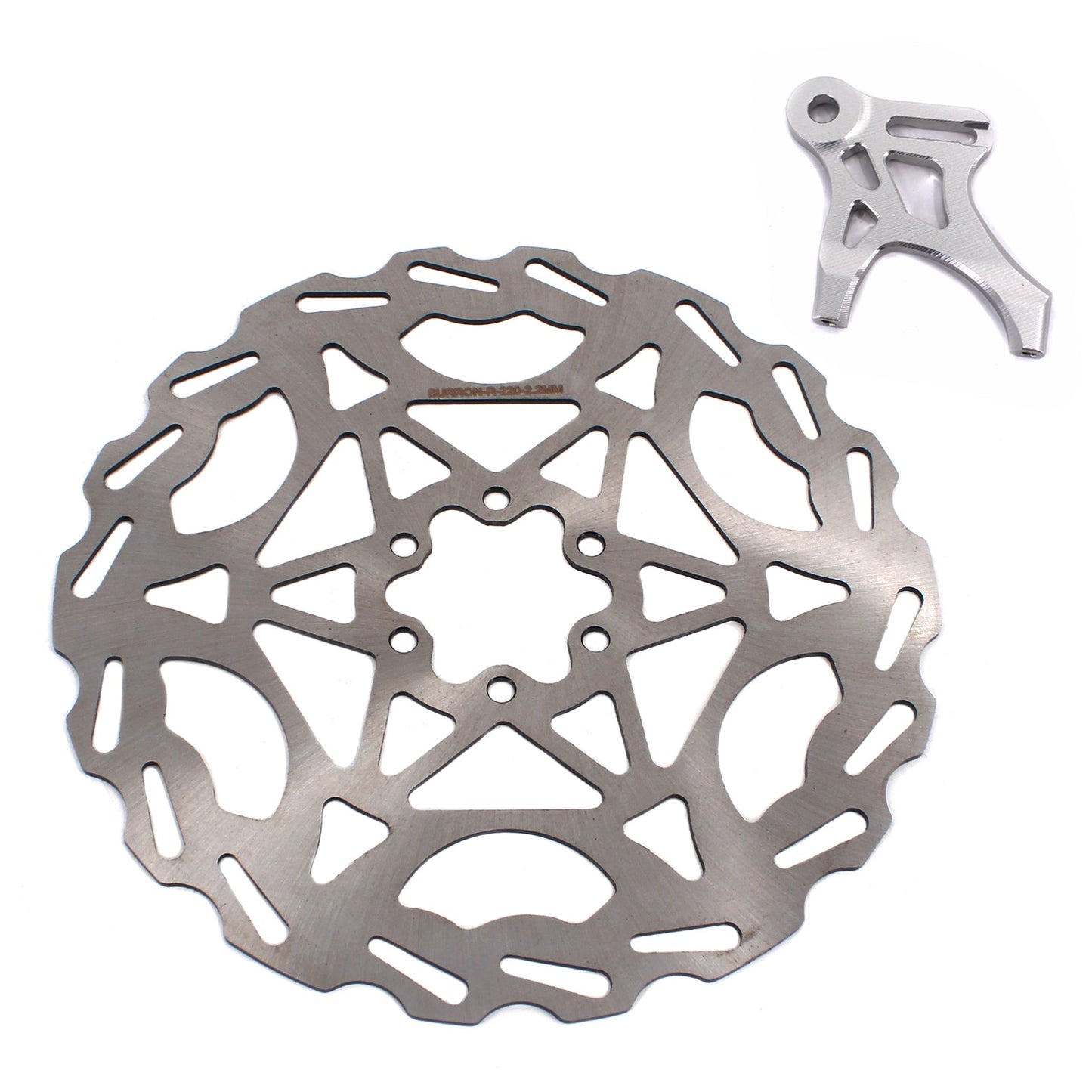 KKE Rear 220MM Disc with Adapter For SurRon Light Bee X, Segway X160/X260, E-Ride Pro SS  (Collective) - Howling Moto