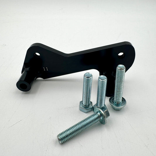 Warp9Racing Bracket 11 for Honda CRF250L and CRF300L motorcycle, showing sturdy metal construction and mounting features.