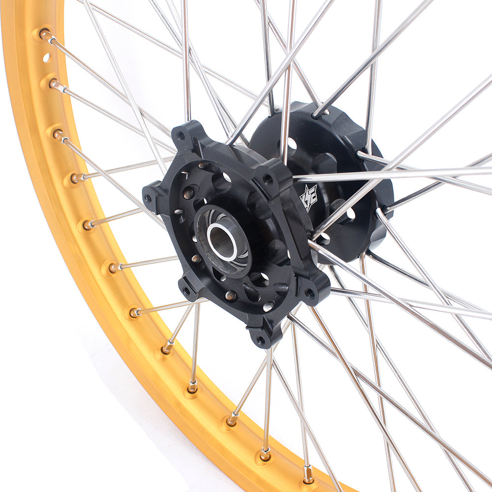 KKE 21 & 19 Dirt Bike Gold Rims for Suzuki RM125 2001-2007 RM250 2008 - Howling Moto
