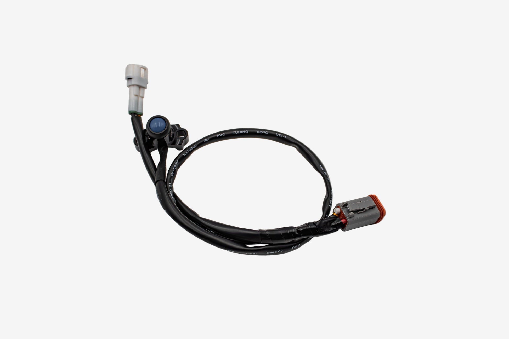 Warp9Racing V2 High-Output Headlight with W9 Mounting showing sleek design and mounting hardware for motorcycle lighting.
