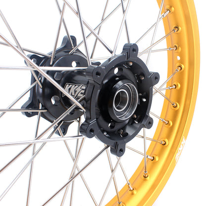 KKE 21 & 19 MX Gold Rims for Suzuki RM125 RM250 1996-2000 Black Hub - Howling Moto