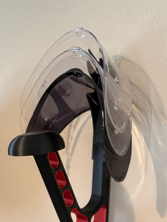 Helmet Visor Holder (Wall-Mount Add-On ONLY) - Howling Moto
