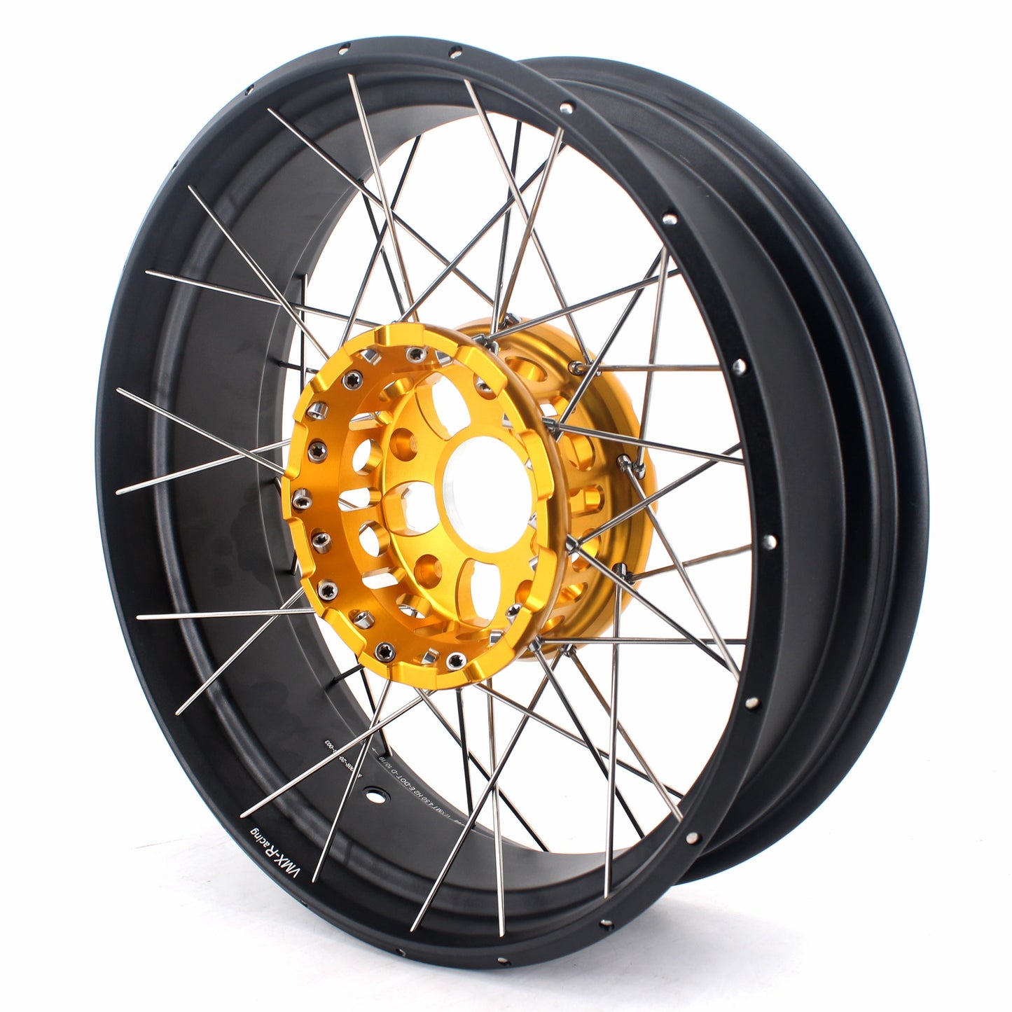 VMX 19" 17" Tubeless Wheels For BMW R1200GS R1200GS Adventure 2013-2020 Gold Hub&Black Rim - Howling Moto