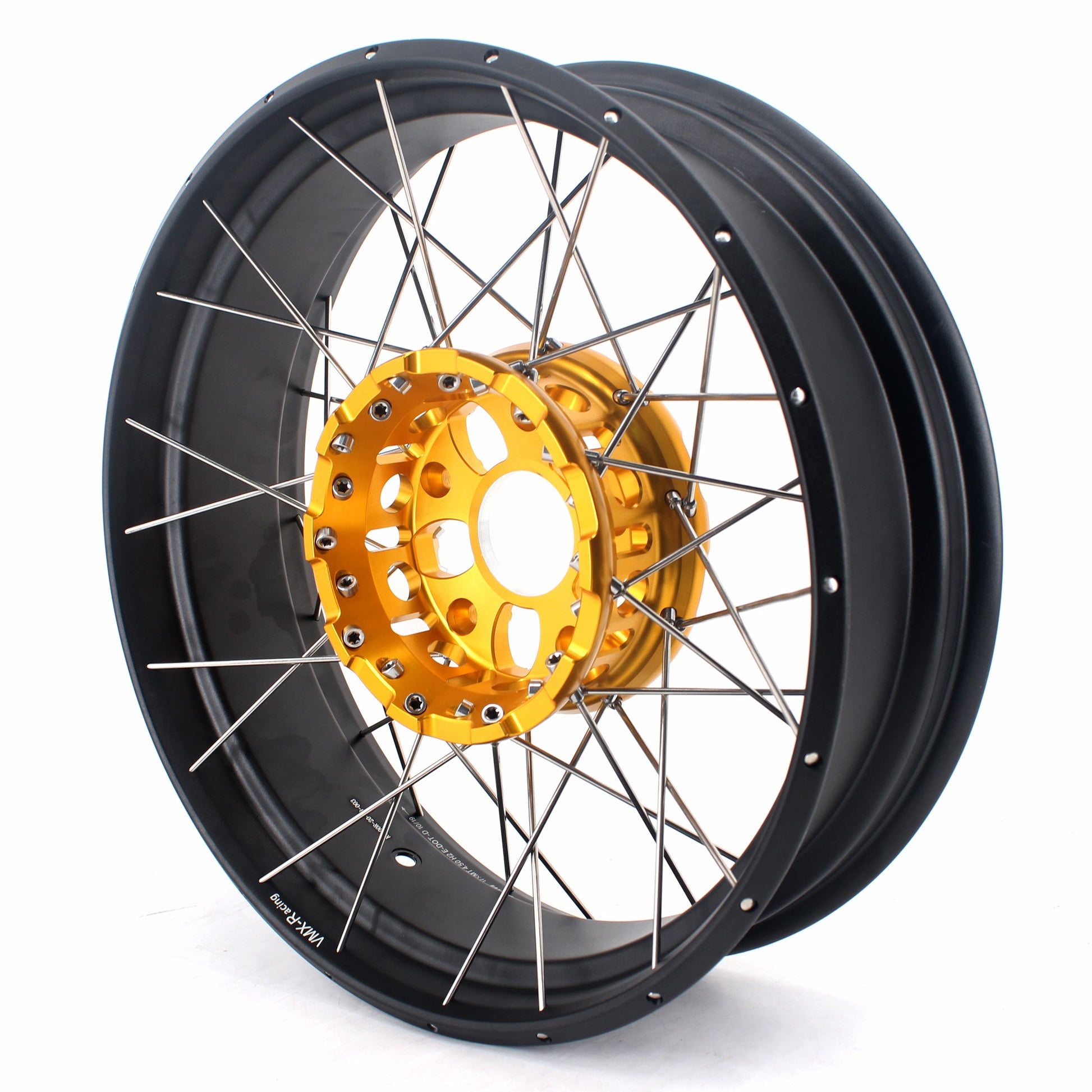 VMX 19" 17" Tubeless Wheels For BMW R1200GS R1200GS Adventure 2013-2020 Gold Hub&Black Rim - Howling Moto