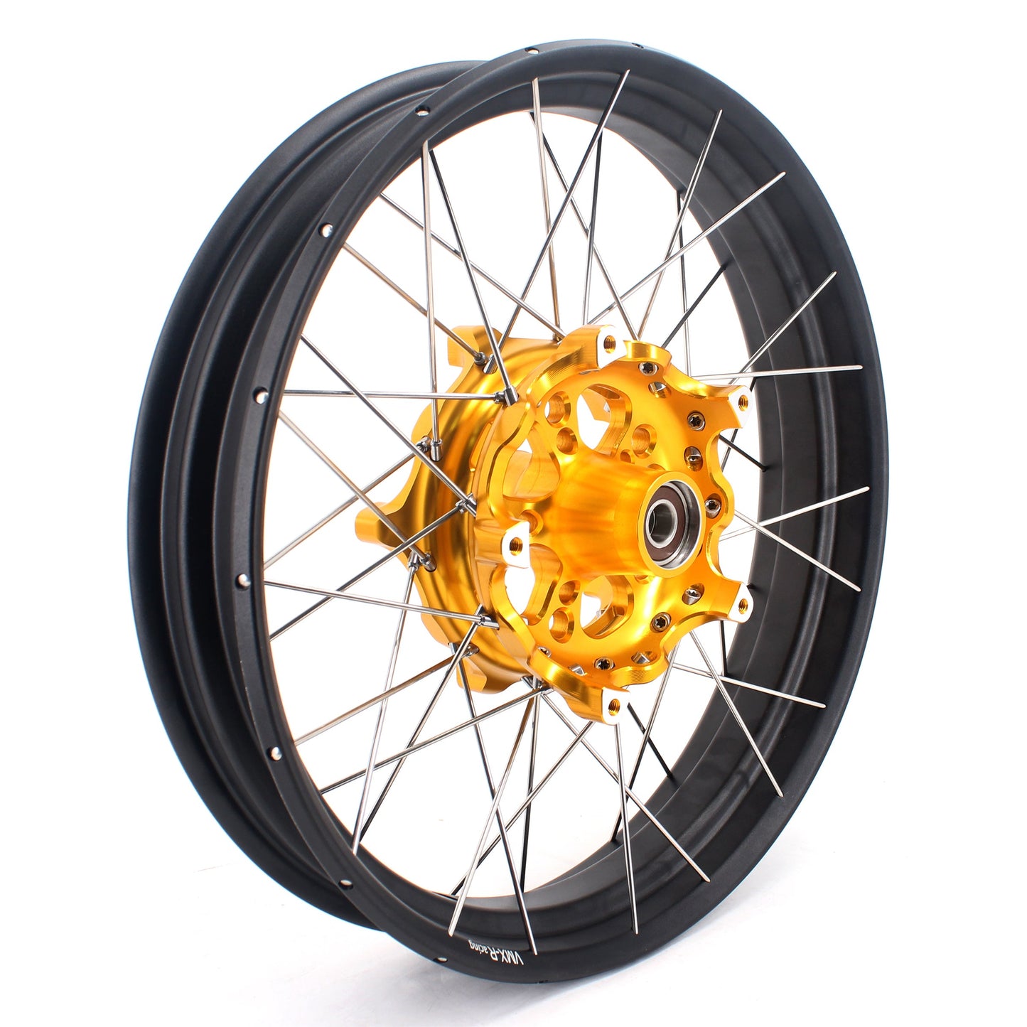 VMX 19" 17" Tubeless Wheels For BMW R1200GS R1200GS Adventure 2013-2020 Gold Hub&Black Rim - Howling Moto