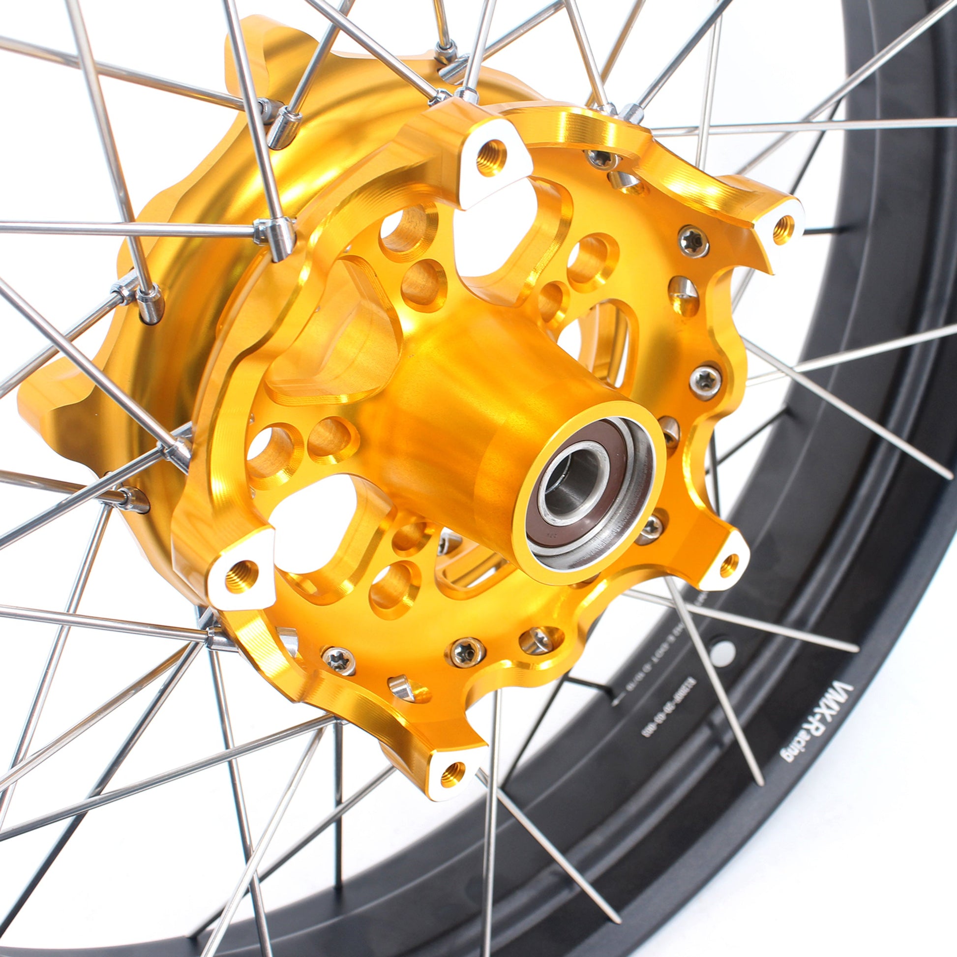 VMX 19" 17" Tubeless Wheels For BMW R1200GS R1200GS Adventure 2013-2020 Gold Hub&Black Rim - Howling Moto