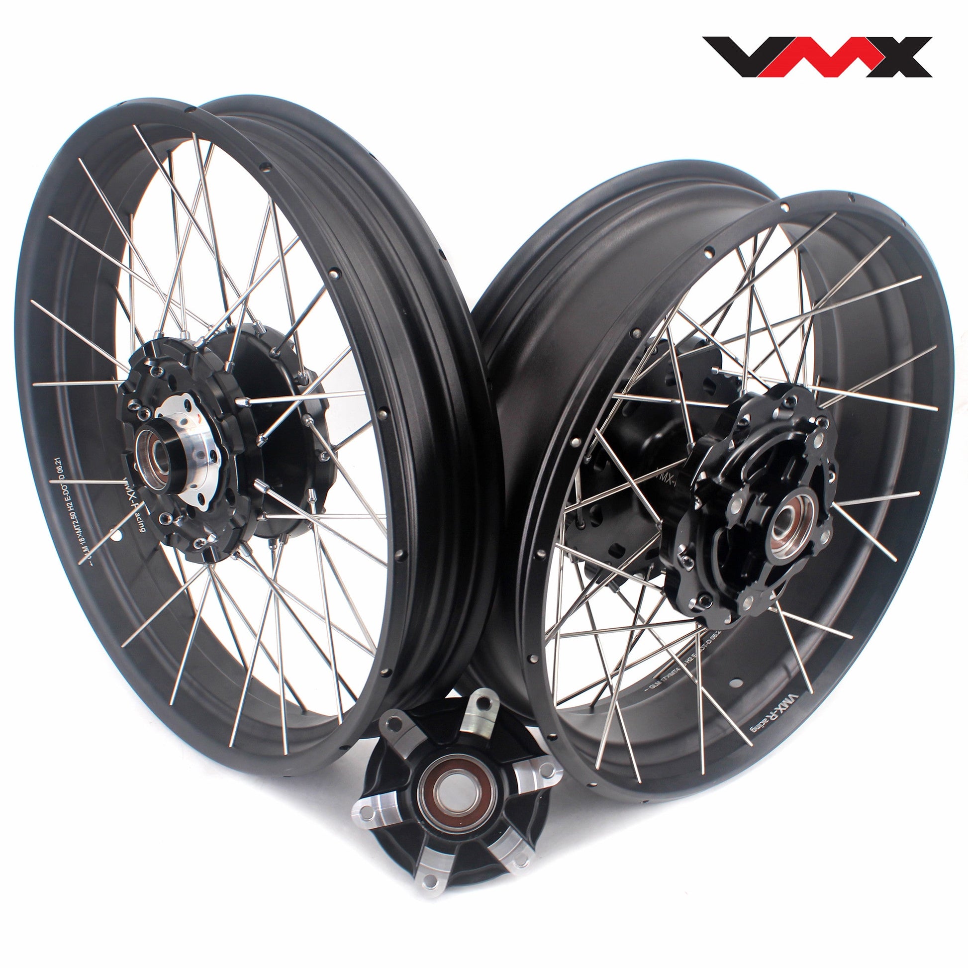 VMX-Racing 18" & 17" Tubeless Alloy Spoke Wheels For Triumph Bonneville T120/T100 2021-2024 - Howling Moto