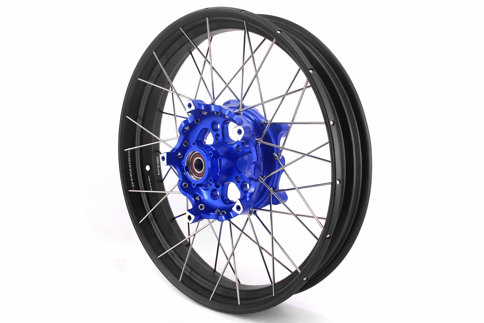 VMX 19" 17" Inch Tubeless Rims for BMW R1200GS R1200GS Adventure 2013-2020 Blue Hub & Black Rim - Howling Moto