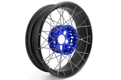 VMX 19" 17" Inch Tubeless Rims for BMW R1200GS R1200GS Adventure 2013-2020 Blue Hub & Black Rim - Howling Moto
