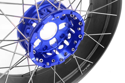 VMX 19" 17" Inch Tubeless Rims for BMW R1200GS R1200GS Adventure 2013-2020 Blue Hub & Black Rim - Howling Moto