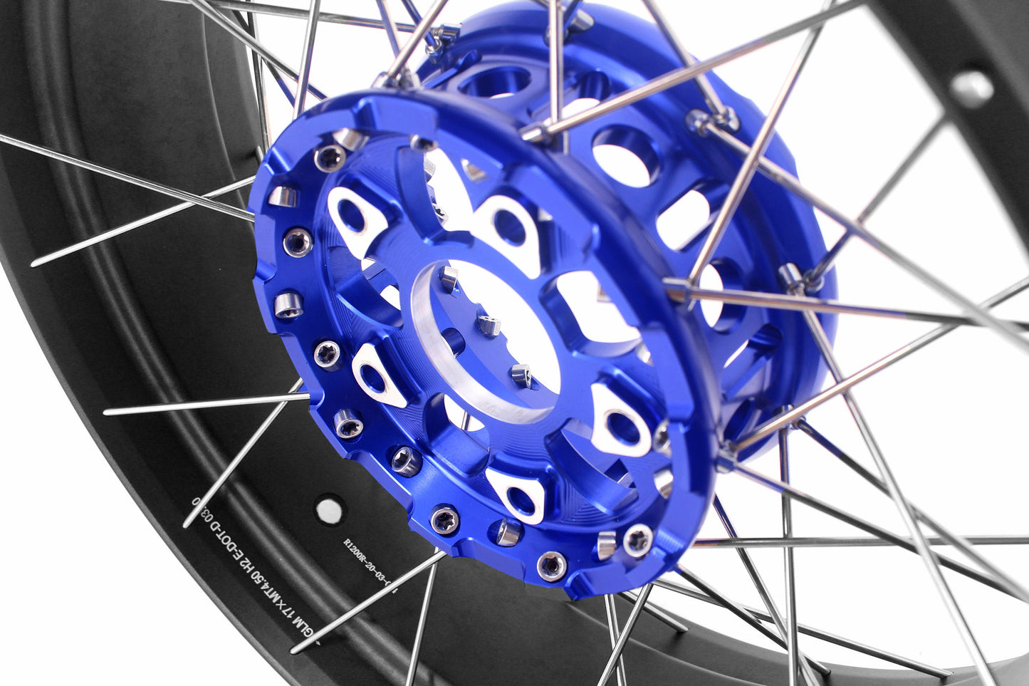 VMX 19" 17" Inch Tubeless Rims for BMW R1200GS R1200GS Adventure 2013-2020 Blue Hub & Black Rim - Howling Moto