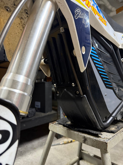 Electro & Co ETM RTR 13kW TruMoto 6+7 Powertrain Upgrade Kit with high-speed and Revolver Alpha components, installed in a vehicle.