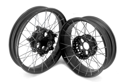 VMX 19" 17" Inch Tubeless Rims for BMW R1200GS R1200GS Adventure 2013-2020 Black Hub & Black Rim - Howling Moto
