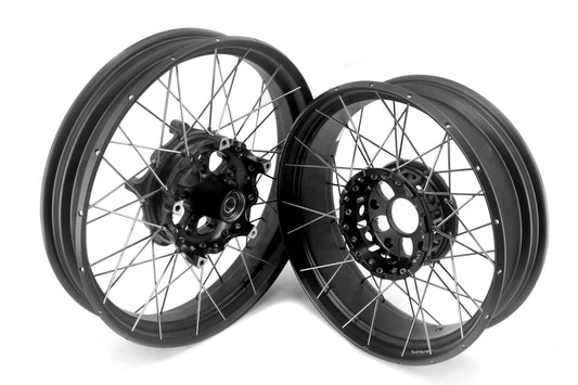 VMX 19" 17" Inch Tubeless Rims for BMW R1200GS R1200GS Adventure 2013-2020 Black Hub & Black Rim - Howling Moto