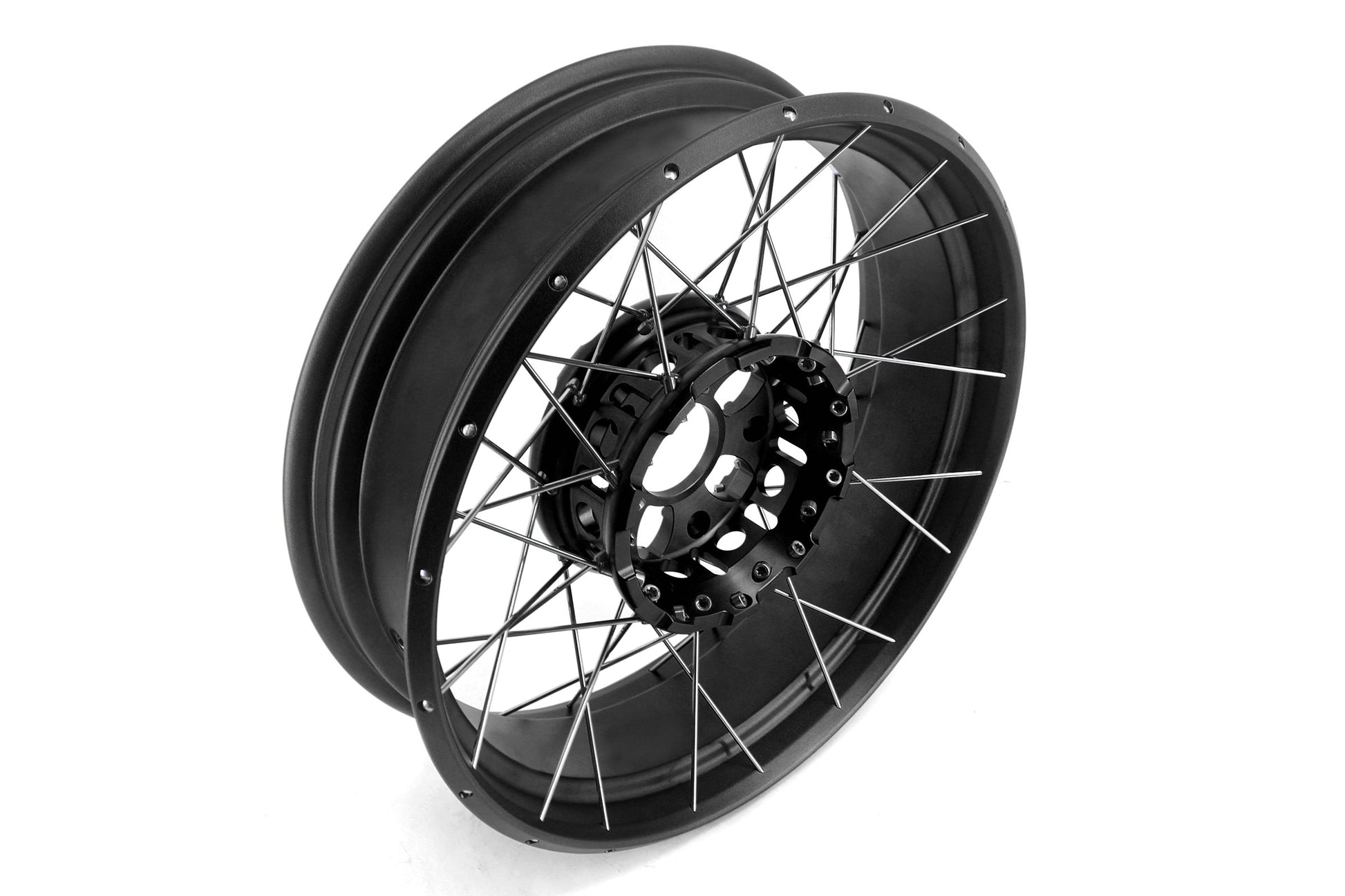 VMX 19" 17" Inch Tubeless Rims for BMW R1200GS R1200GS Adventure 2013-2020 Black Hub & Black Rim - Howling Moto