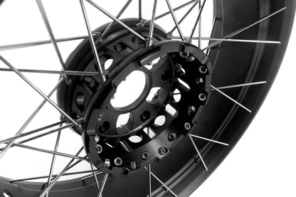 VMX 19" 17" Inch Tubeless Rims for BMW R1200GS R1200GS Adventure 2013-2020 Black Hub & Black Rim - Howling Moto
