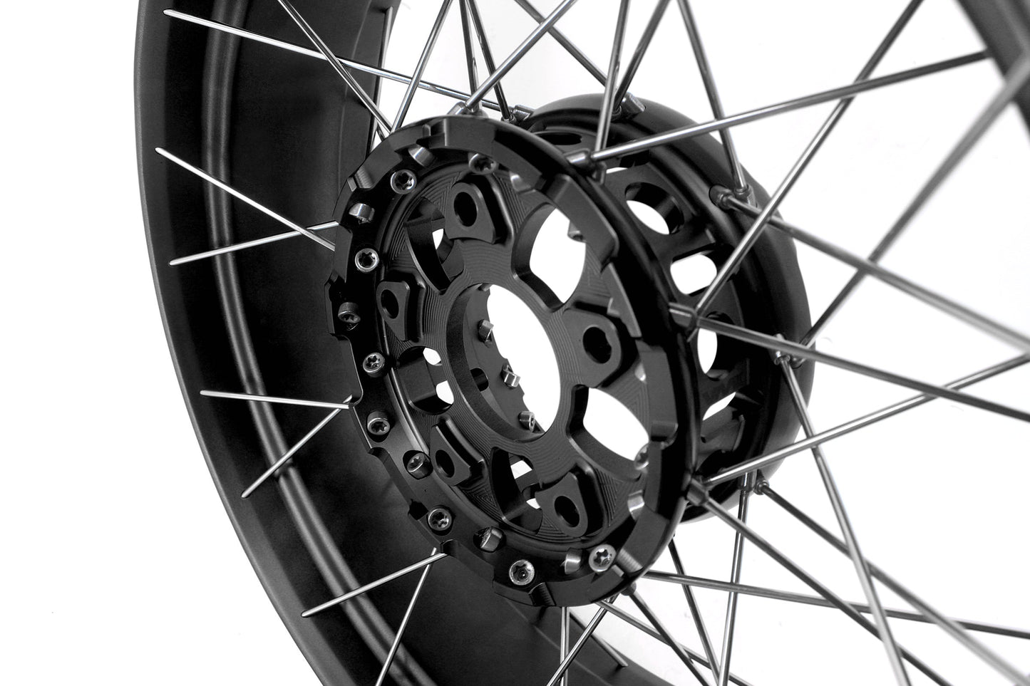 VMX 19" 17" Inch Tubeless Rims for BMW R1200GS R1200GS Adventure 2013-2020 Black Hub & Black Rim - Howling Moto