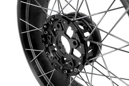 VMX 19" 17" Inch Tubeless Rims for BMW R1200GS R1200GS Adventure 2013-2020 Black Hub & Black Rim - Howling Moto