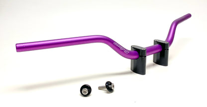 Warp9Racing MX/Offroad 1-1/8" tapped handlebars with black finish and textured grips, designed for off-road motorcycles.