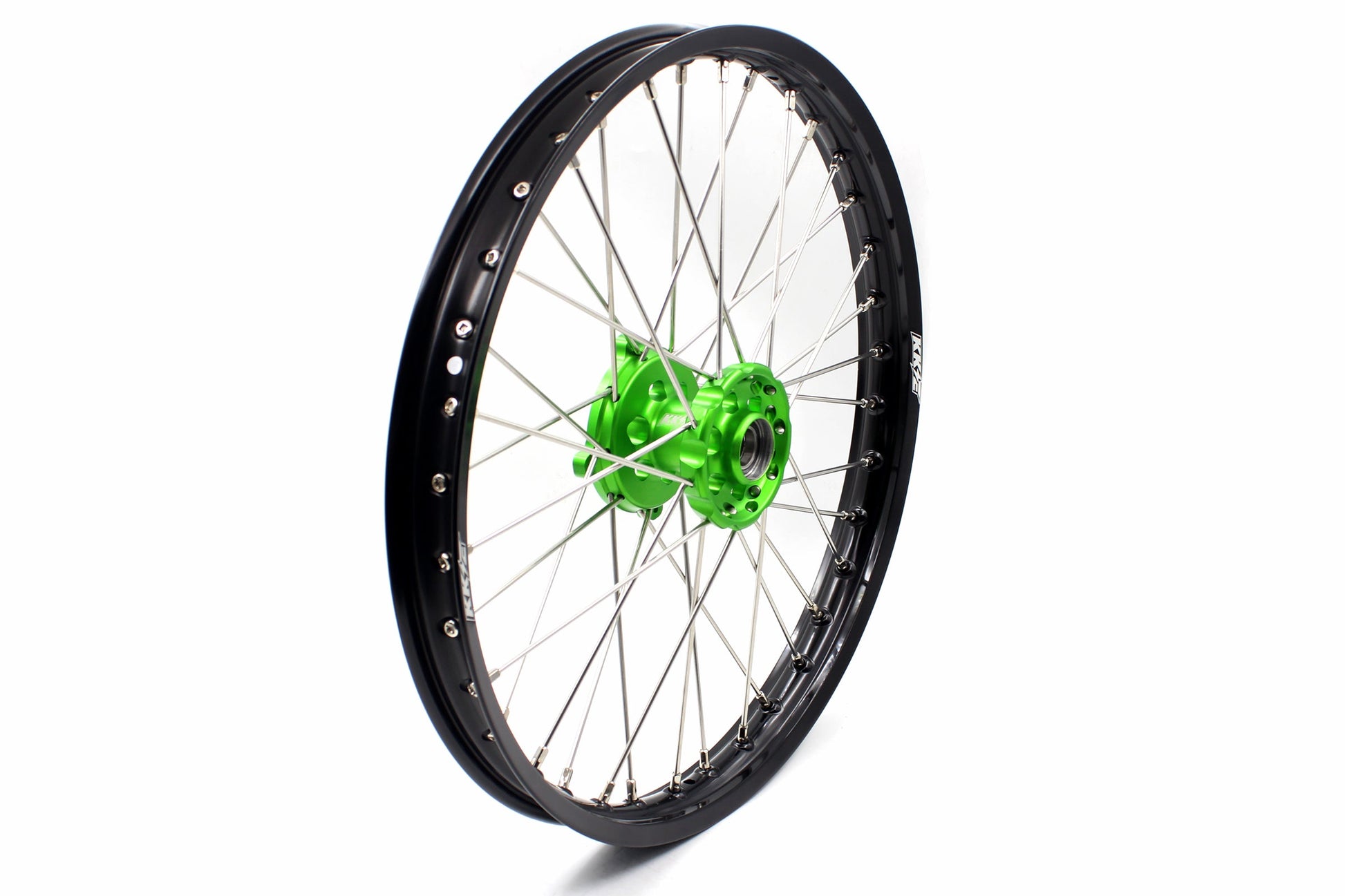 KKE 1.6*21 & 2.15*19 Wheels Rims Fit Kawasaki KX450 2019-2023 KX450X 2021-2023 Green Hubs - Howling Moto