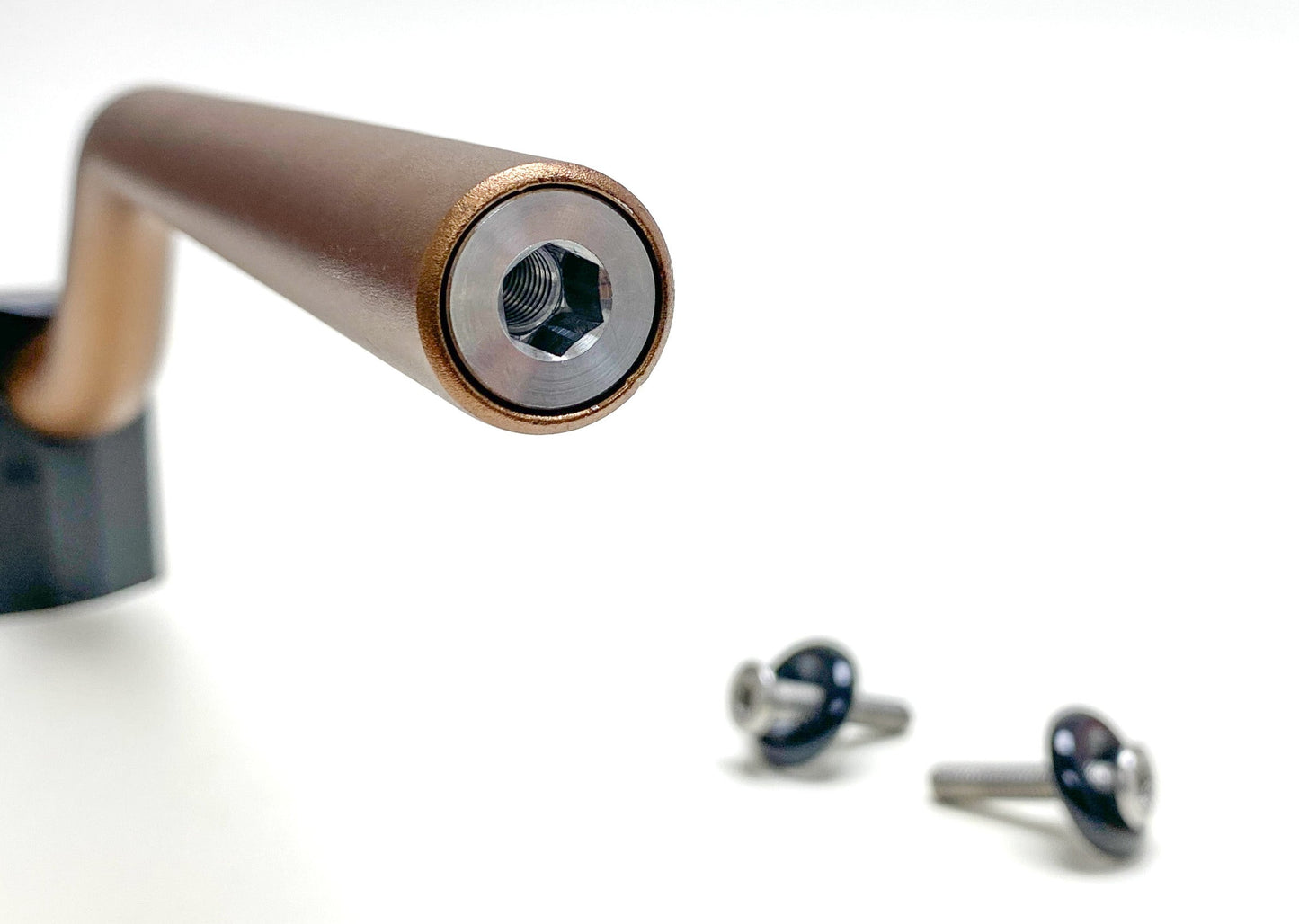 Warp9Racing MX/Offroad 1-1/8" tapped handlebars with black finish, showing close-up of the lightweight, durable handlebar design.