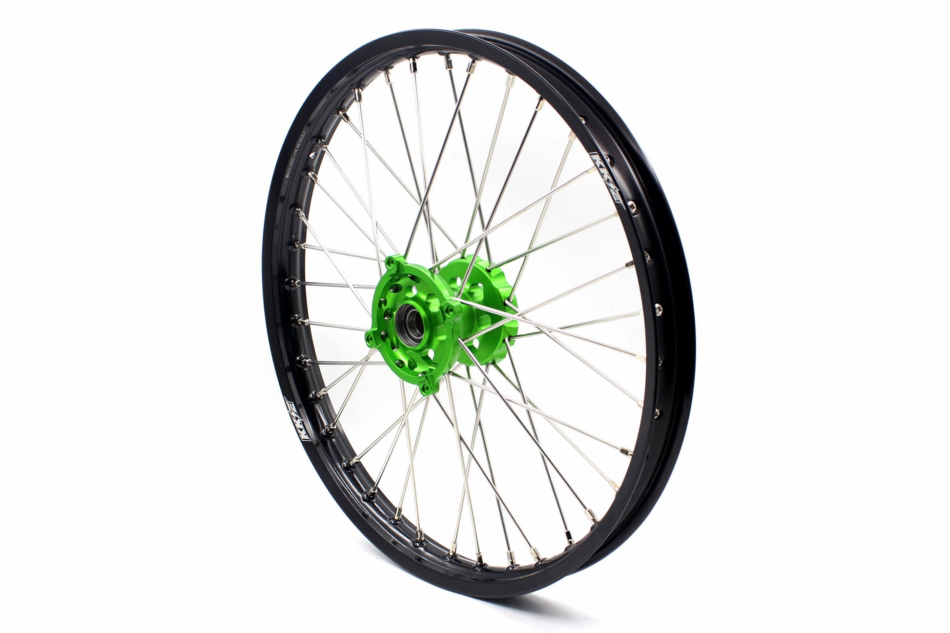 KKE 1.6*21 & 2.15*19 Wheels Rims Fit Kawasaki KX450 2019-2023 KX450X 2021-2023 Green Hubs - Howling Moto
