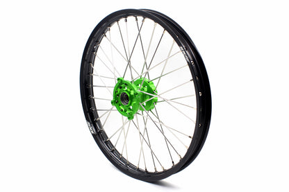 KKE 1.6*21 & 2.15*19 Wheels Rims Fit Kawasaki KX450 2019-2023 KX450X 2021-2023 Green Hubs - Howling Moto