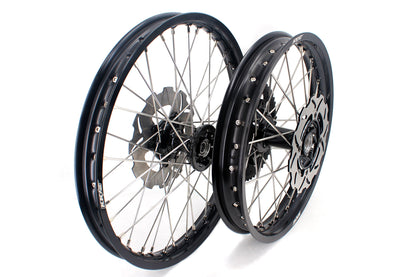KKE 21 & 19 Casting MX Rims for Honda XR650R 2000-2008 240MM/240MM Disc Black&Black - Howling Moto