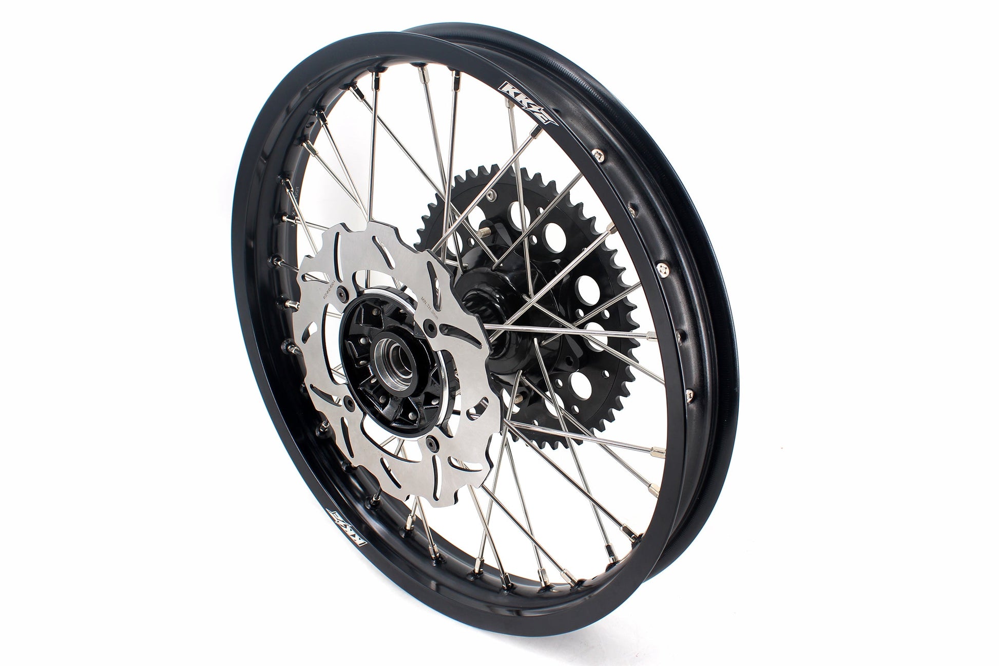KKE 21 & 19 Casting MX Rims for Honda XR400R 96-04 XR600R 91-2000 240MM/220MM Disc Black&Black - Howling Moto