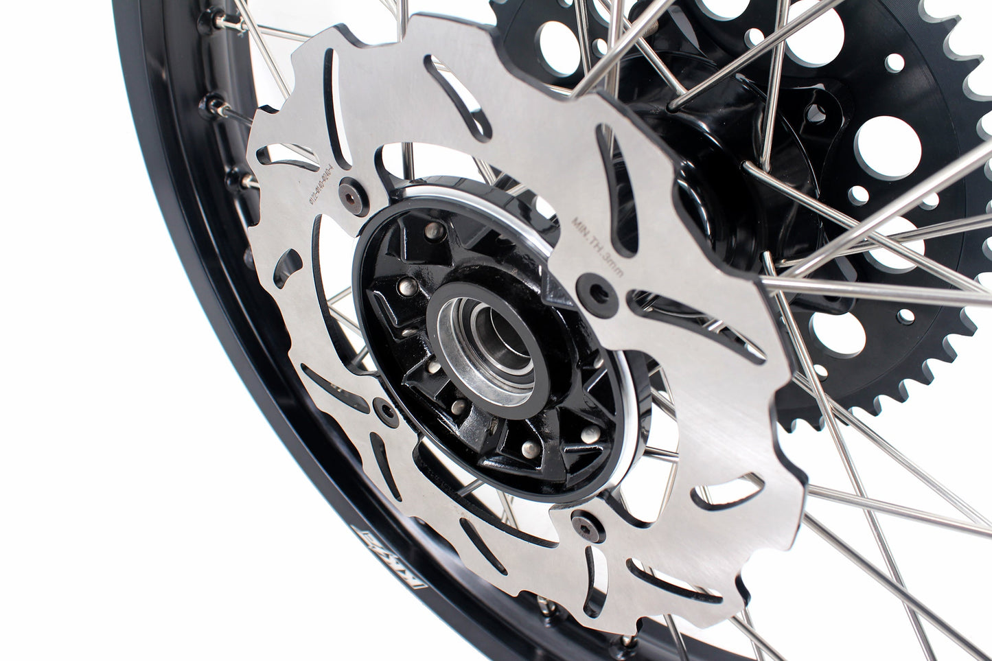 KKE 21 & 19 Casting Wheels Set for HONDA CR125R 1995-1997 CR250R 1995-1996 Black&Black - Howling Moto