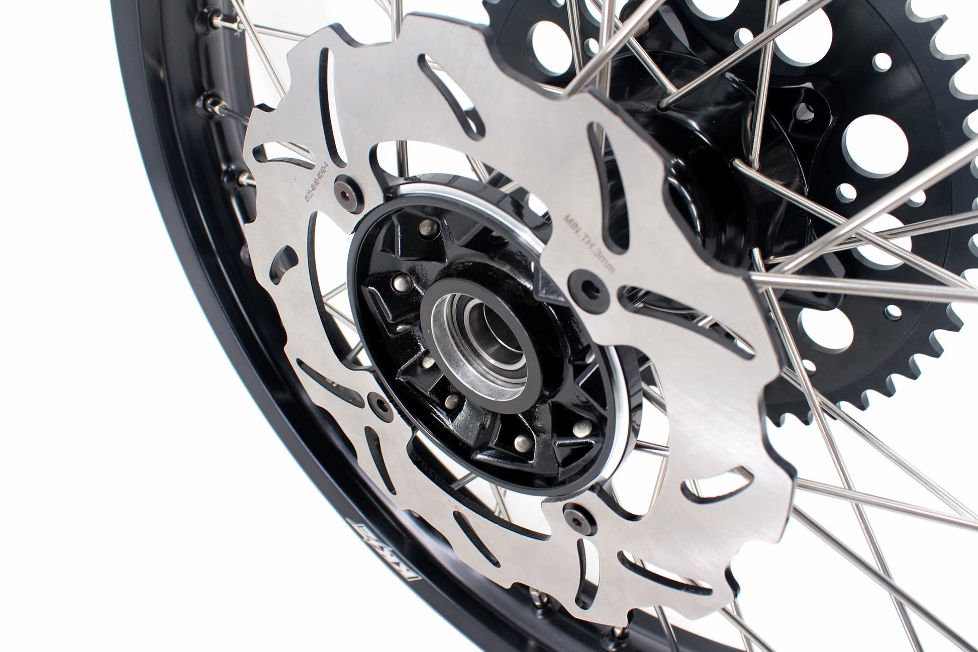 KKE 21 & 19 Casting MX Rims for Honda XR400R 96-04 XR600R 91-2000 240MM/220MM Disc Black&Black - Howling Moto