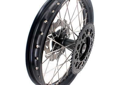 KKE 21 & 19 Casting MX Rims for Honda XR650R 2000-2008 240MM/240MM Disc Black&Black - Howling Moto