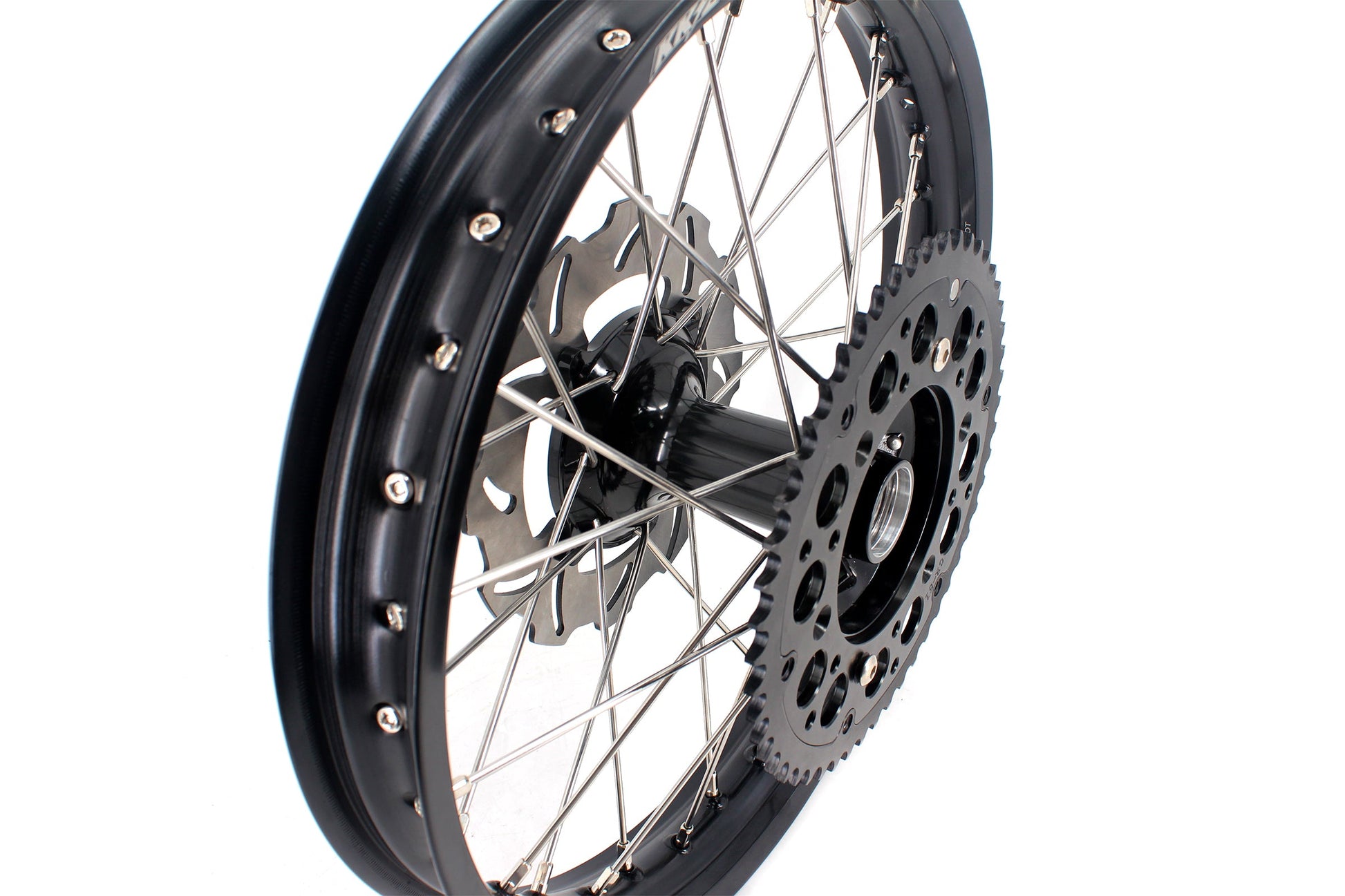 KKE 21 & 19 Casting MX Rims for Honda XR400R 96-04 XR600R 91-2000 240MM/220MM Disc Black&Black - Howling Moto