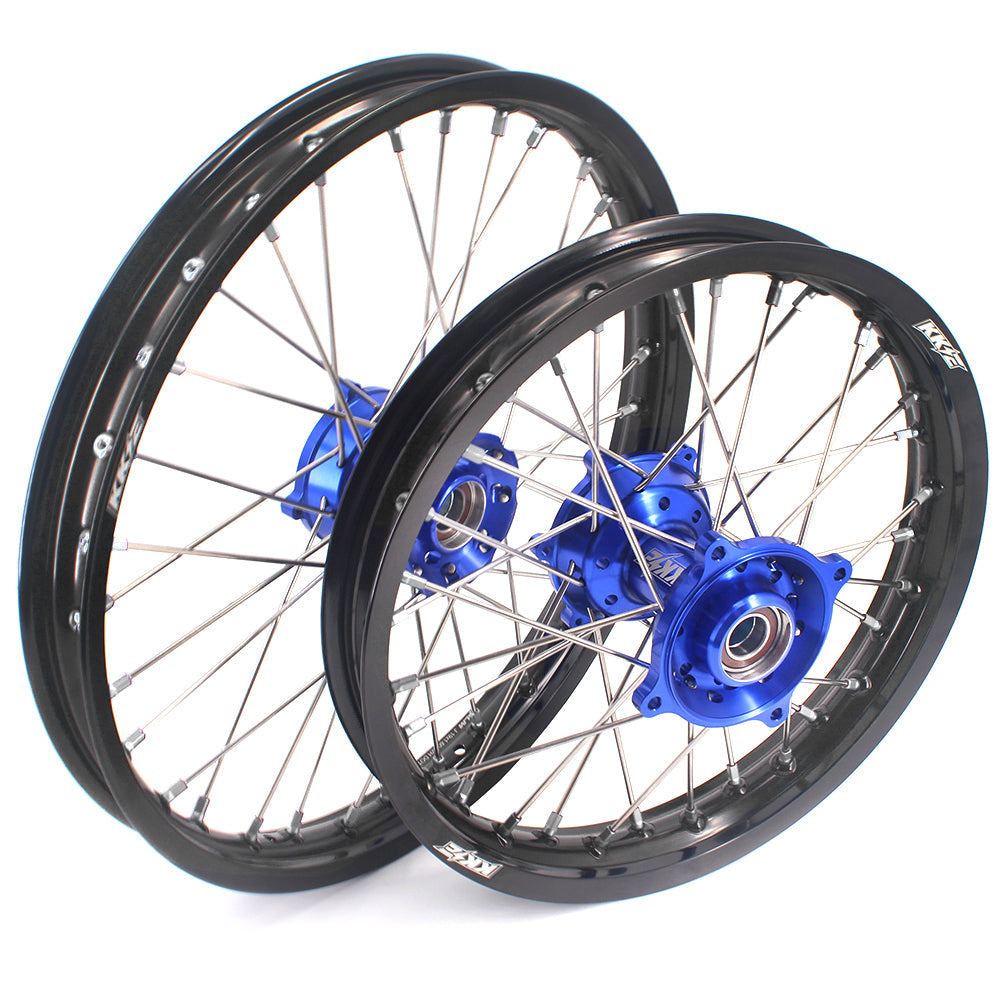 KKE 19" 16" CNC Big Kid's Wheels Rims Fit For Gas Gas MC85 2021-2024 Blue - Howling Moto