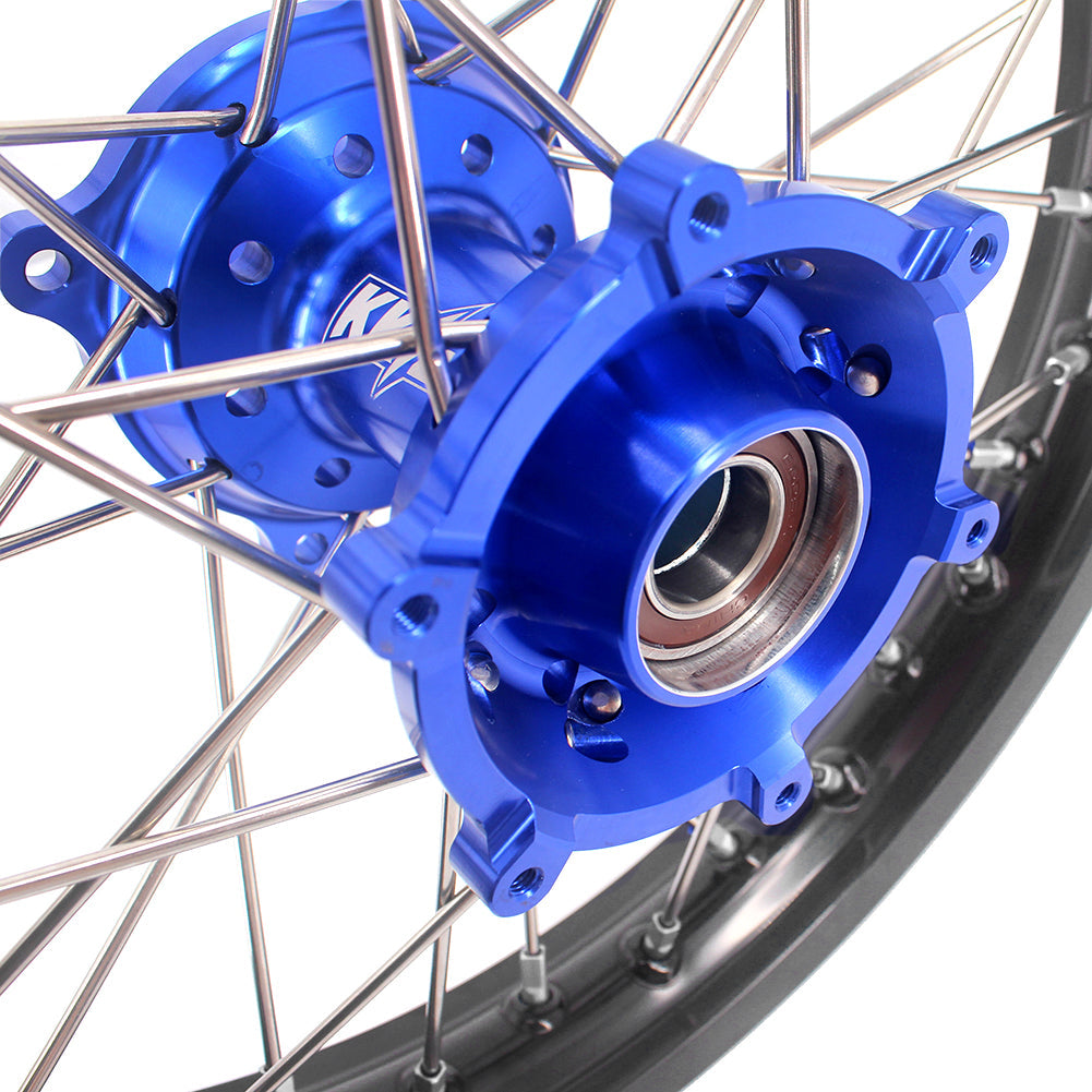 KKE 19" 16" CNC Big Kid's Wheels Rims Fit For Gas Gas MC85 2021-2024 Blue - Howling Moto