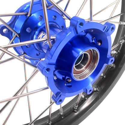 KKE 19" 16" CNC Big Kid's Wheels Rims Fit For Gas Gas MC85 2021-2024 Blue - Howling Moto