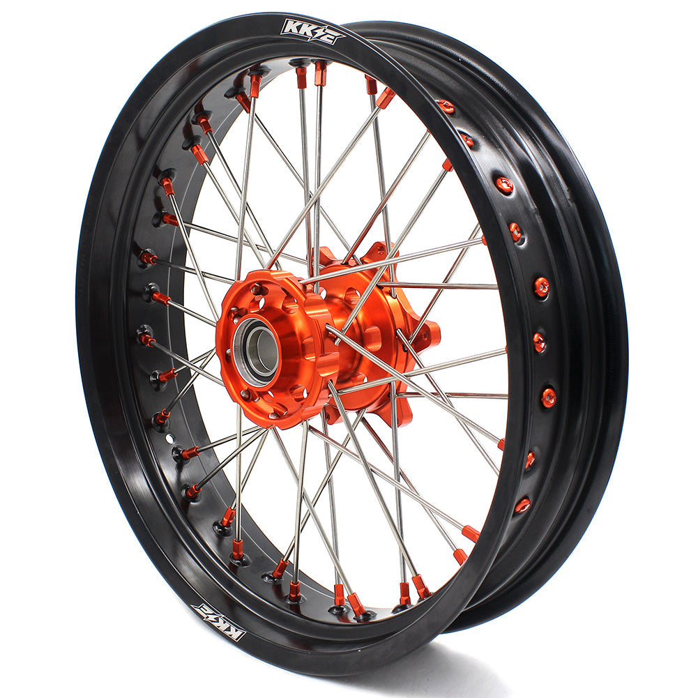 KKE 17Inch CUSH Drive Supermoto Wheels Rims For KTM690 SMC 2007-2011 For KTM690 Enduro R 2008-2022 - Howling Moto