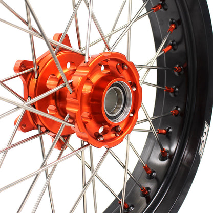 KKE 17Inch CUSH Drive Supermoto Wheels Rims For KTM690 SMC 2007-2011 For KTM690 Enduro R 2008-2022 - Howling Moto